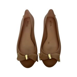 Melissa space love bow ballet jelly flats